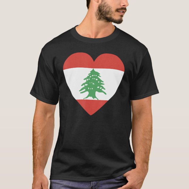 Camiseta National Flag of Lebanon souvenir  for men women 4 (Frente)