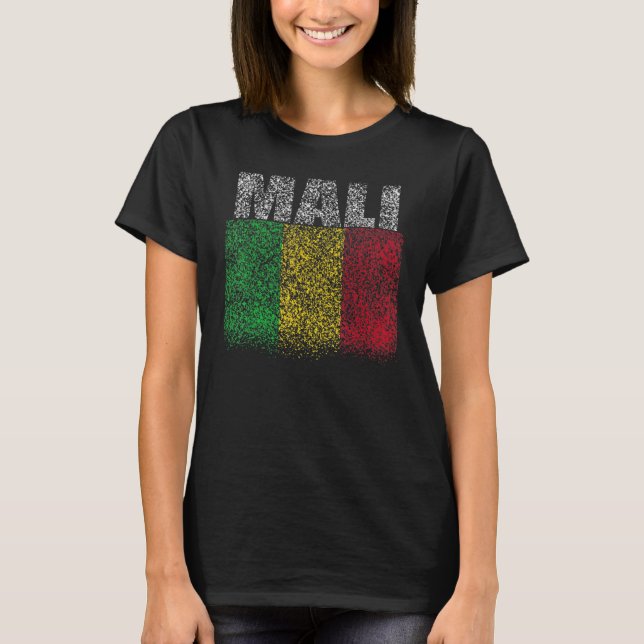 Camiseta National Flag of Mali souvenir  for men women 3 (Frente)
