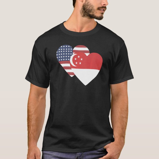 Camiseta National Flag of Singapore souvenir  for men women (Frente)