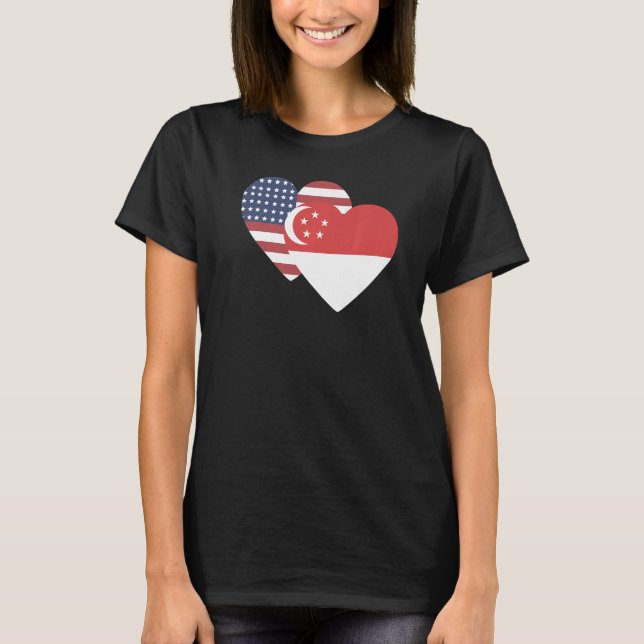 Camiseta National Flag of Singapore souvenir  for men women (Frente)
