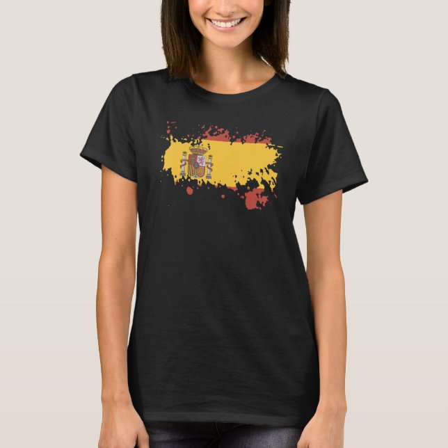 Camiseta National Flag of Spain souvenir   for men women (Frente)