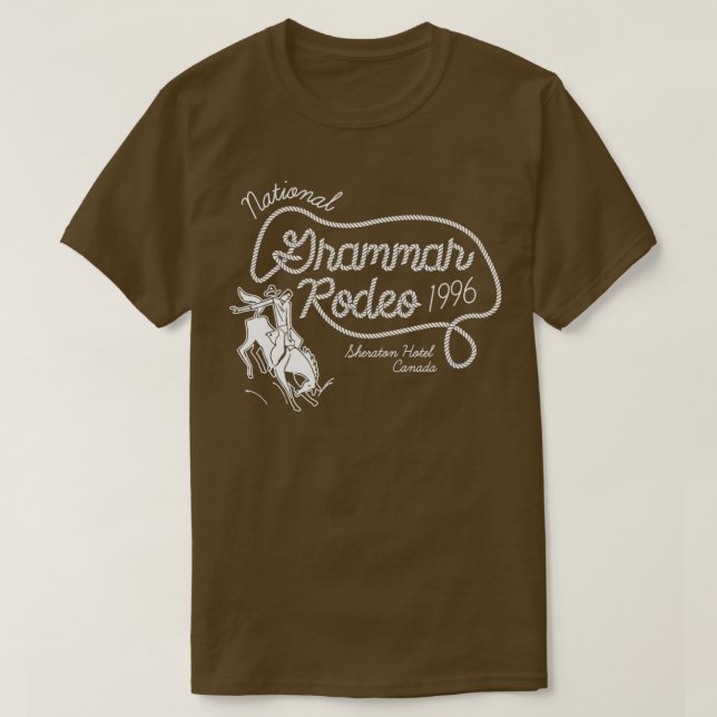 Camiseta National Grammar Rodeo (Frente do Design)