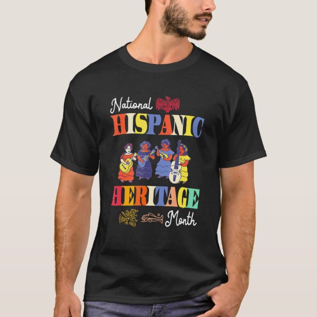 Camiseta National Hispanic Heritage Month Hispanic Dancers  (Frente)