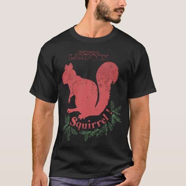 Camiseta National Lampoon Esquilo engraçado (Frente)