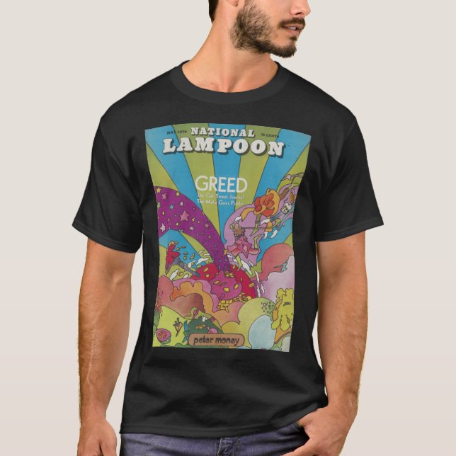 Camiseta National Lampoon Greed Cover funny (Frente)