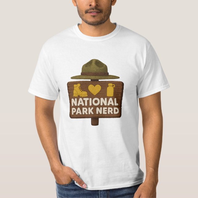 Camiseta National Park Nerd Men's Premium (Frente)