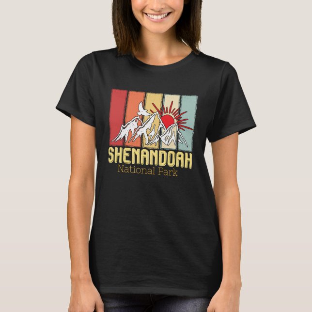 Camiseta National Park Shenandoah Souvenir Mountains Hike V (Frente)