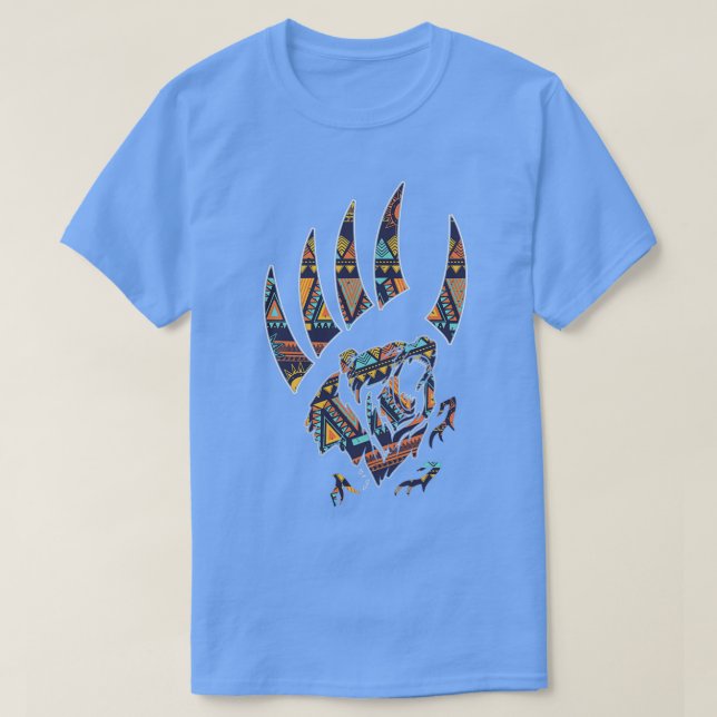 Camiseta Native American Bear Claw 1  (Frente do Design)
