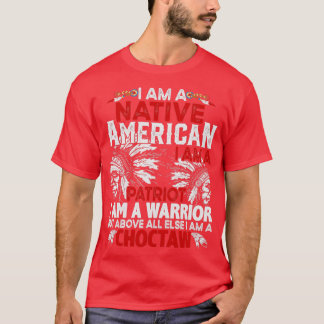 Camiseta Native American Cote Eu Sou Um Nativo Americano 1