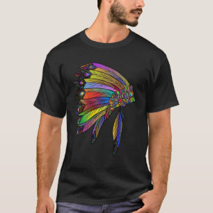Camiseta Native American Feather Headdress