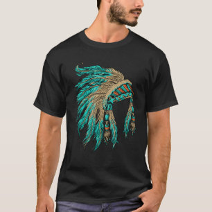 Camiseta Native American Indian Headdress Costume Jewelry