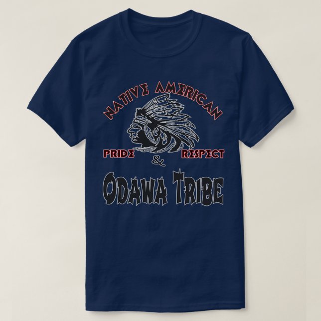Camiseta Native American Odawa Tribe  (Frente do Design)