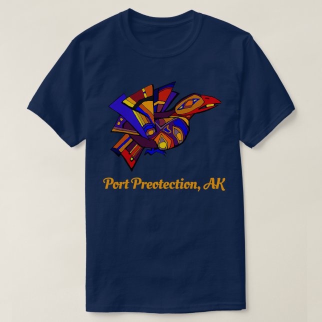 Camiseta Native American Port Protection Ak  (Frente do Design)