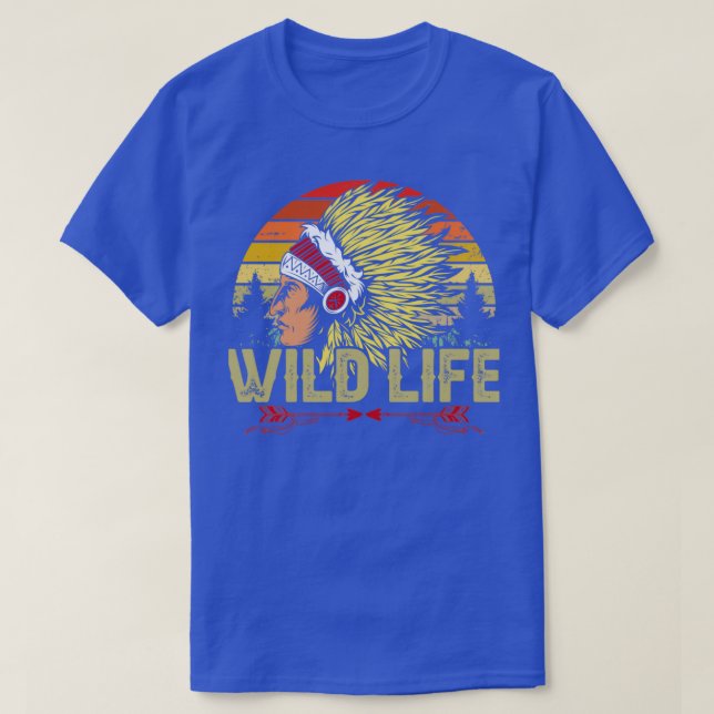 Camiseta Native American Quote Wild Life  (Frente do Design)