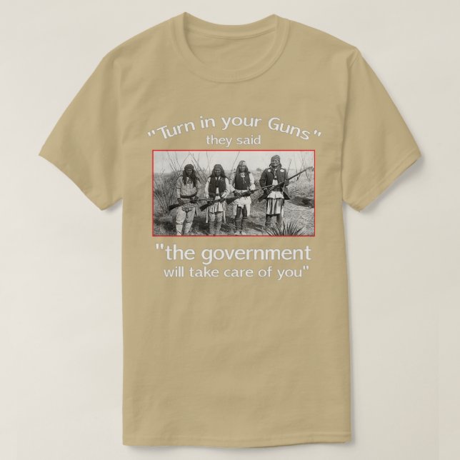 Camiseta Native American Second Amendment T  (Frente do Design)