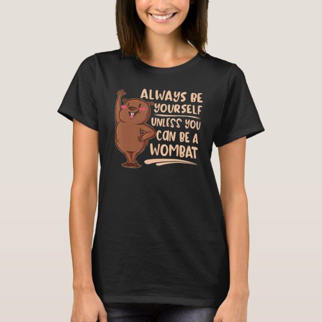 Camiseta Native Australian Animal Cute Wombat (Frente)