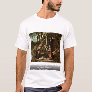 Camiseta Natividade com St. Elizabeth e John The Baptist