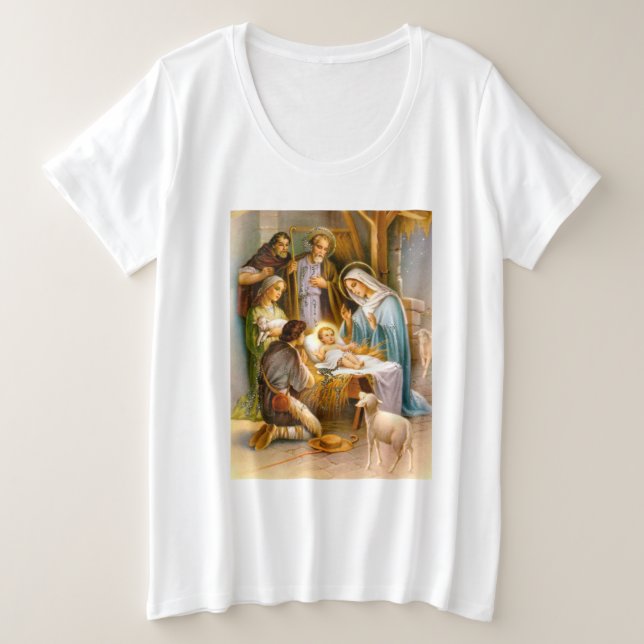 Camiseta Natividade de Natal (Frente do Design)