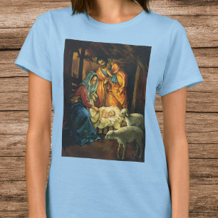 Camiseta Natividade dos natais vintages, Jesus dos Bebês em