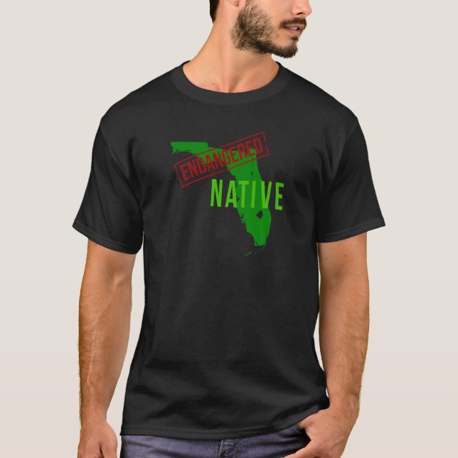 Camiseta Nativo Ameaçado na Flórida (Frente)