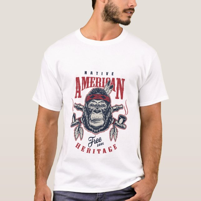 Camiseta nativo americano (Frente)