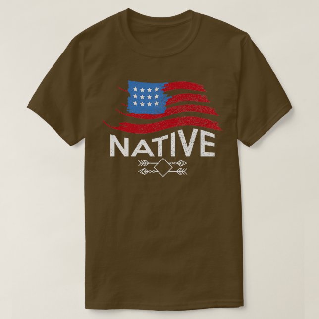 Camiseta Nativo Americano (2) (Frente do Design)