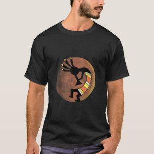 Camiseta Nativo Americano do Sudoeste Kokopelli Dançando Va