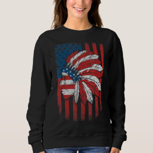 Camiseta Nativo Americano Flag Usa Cherokee Indígenas Peop