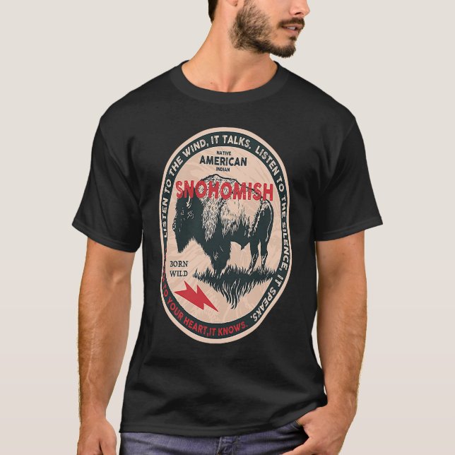 Camiseta Nativo Americano Nativo da Liberdade Nascer Indíge (Frente)