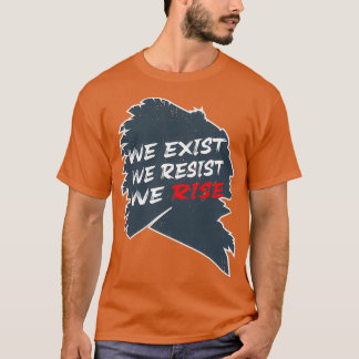 Camiseta Nativo Americano, nós existimos, nós resistimos nó