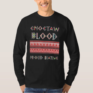 Camiseta Nativo Orgulhoso de Sangue Choctaw