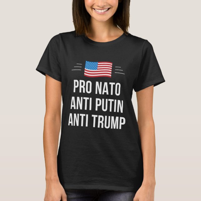Camiseta Nato - Anti Putin - Anti Trump - (Frente)
