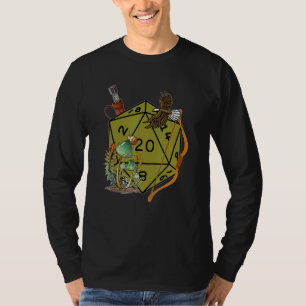 Camiseta Natural D20 Nat 20 Nature Inspirou Jogador de Dice