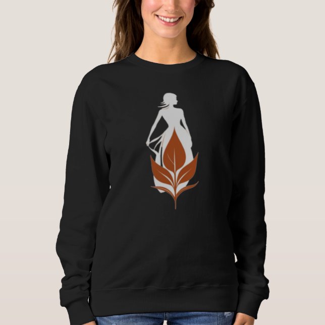 Camiseta Nature and Woman Silhouette Elegant Feminine Art  (Frente)