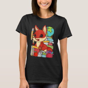 Camiseta Nature Animal School Students Cute Forest Fox