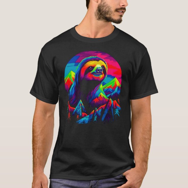Camiseta Nature Camping Sloth (Frente)
