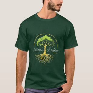 Camiseta Nature Embrace – Gráfico Eco-Inspirado