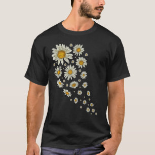 Camiseta Nature Flower Blossoms Daisies Gardener Botânico