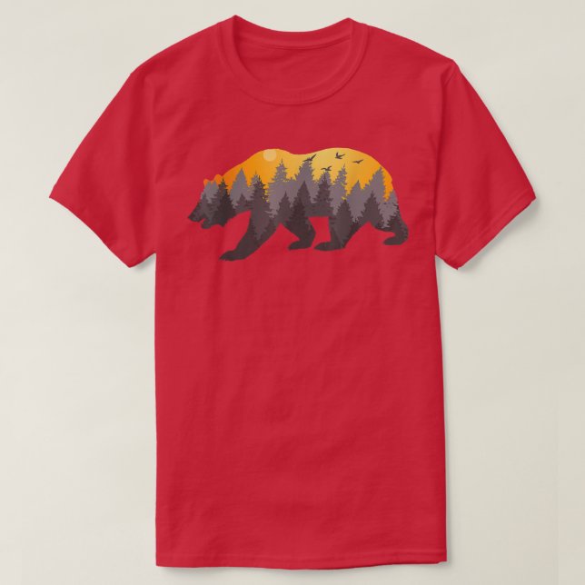 Camiseta Nature Forest Bear  (Frente do Design)