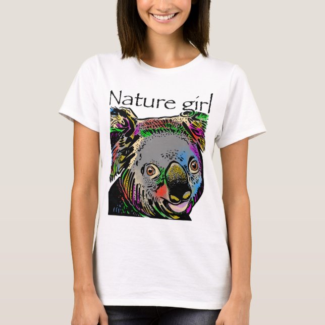 Camiseta Nature girl Koala (Frente)