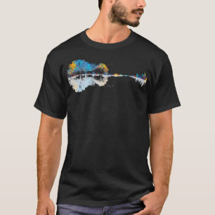 Camiseta Nature Guitar - Colorida Watercolor