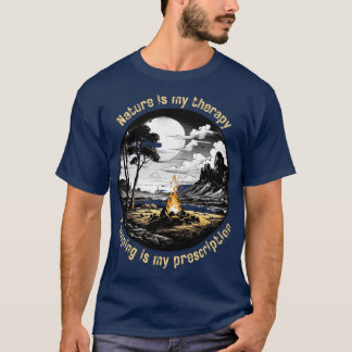 Camiseta Nature is my Therapy Camping é minha prescrição 1