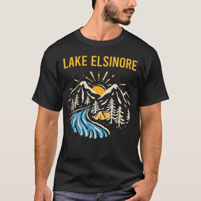 Camiseta Nature Landscape Lake Elsinore (Frente)