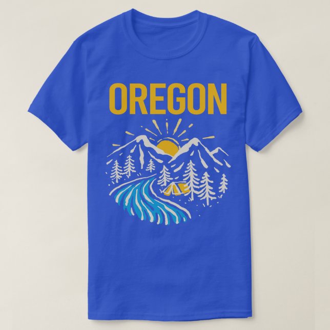 Camiseta Nature Landscape Oregon (Frente do Design)