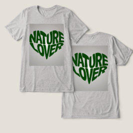 Camiseta Nature Lover Cinza Verde