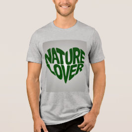 Camiseta Nature Lover Cinza Verde