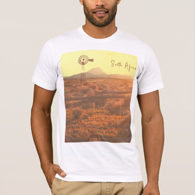 Camiseta Nature Mountain South Africa ZA Wind Pump (Frente)