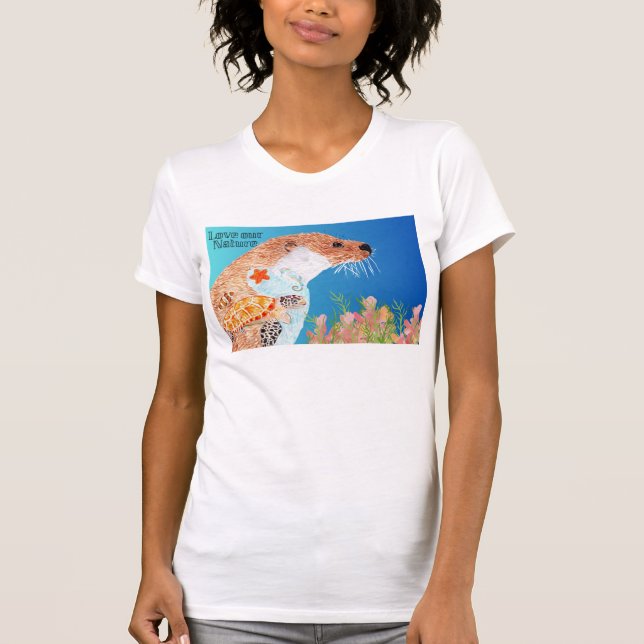 Camiseta Nature Otter (Frente)