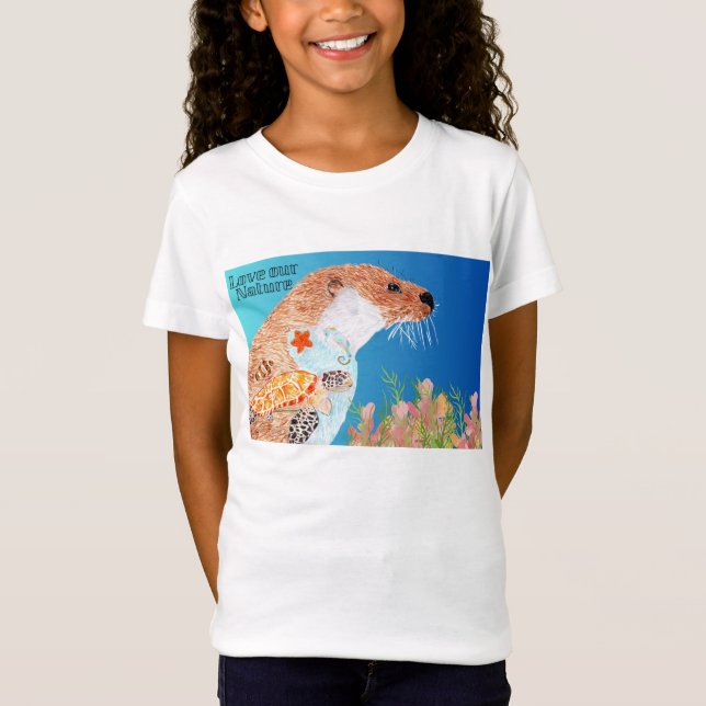 Camiseta Nature Otter (Frente)