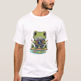 Camiseta Nature Snapper: Fotógrafo de Sapo Adorável
